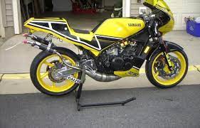 there are few things as cool as a street legal two stroke yamaha cafe racer yamaha motorcycles sports yamaha bikes