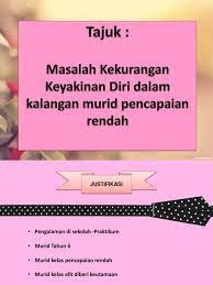 Mengenali diri sendiri yang sebenarnya. Kurang Keyakinan Diri