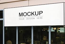 Download Download Blank Rectangle Shop Sign Mockup For Free Sign Mockup Sign Mockup Free Shop Signs