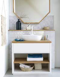 Light Oak Mirror 100 X 100 Cm Andersen Maisons Du Monde Mobili Per Il Lavabo Del Bagno Mobile Bagno Cassettiere