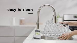 Help protect glass from breaking due to accidental drops and prevent scratches to sinks with this square rubber sink mat featuring a durable textured mat with holes to allow water to drain through easily. Oxo Small Sink Mat Youtube