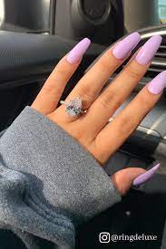 Natalia Purple Acrylic Nails Spring Break Nails Broken Nails