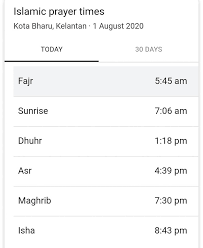 Jumlah rakaat salat ashar ada 4 dengan 2 tahiyat. Waktu Subuh Kota Bharu