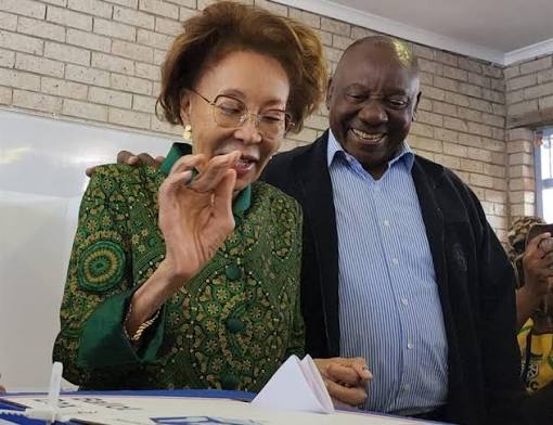 Are you done, mummy?' Ramaphosa asks in intimate moment with his wife at voting booths | News24