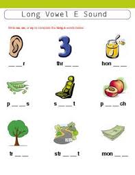 Worksheet Long Vowel E Sound Ea Ee Ey Write Ea Ee Or Ey To Complete Words With Long Vowel E So In 2020 Phonics Books Holiday Homework Educational Pictures