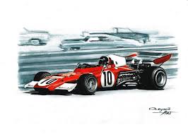 It came with a new squared nose cone and sides, a rear wing moved towards the tail and a typical ferrari 312 b2. 1972 Ferrari 312b2 Painting By Artem Oleynik