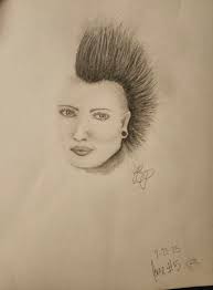 Two human faces together. Tried a little bit.