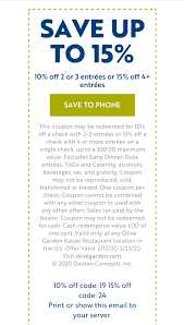 Check the olive garden homepage to find the latest specials, coupons, and more! Absolute Shopping Community