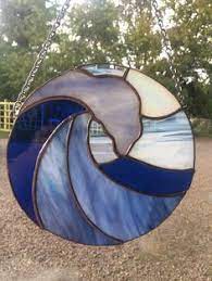 Beach themed stained glass patterns. 900 Stained Glass By The Sea Ideas Stained Glass Stained Glass Patterns Stained Glass Projects
