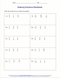 Ordering Fractions And Decimals Worksheets Fractions Worksheets Ordering Fractions Fractions