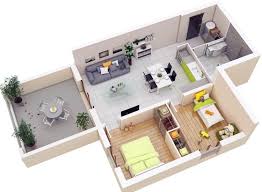 Rumah kecil ini dihuni oleh sepasang suami istri dengan satu orang anak usia balita. 21 Gambar Denah Rumah Minimalis 3d Terlengkap 2021 Rumahpedia