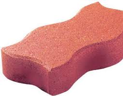 Alkern Pave Ondine Epaisseur 5cm Rouge Point P