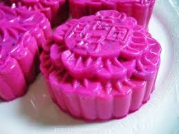Dragon Fruit Sesame Agar Agar Mooncake Fruit Recipes Moon Cake Dragon Fruit