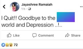 I Quit Goodbye To This Life And Depression Bigg Boss 3 Actress Shocking Post On Fb Tamil News Indiaglitz Com In an interview, the famous indian actress sripriya said, i knew suresh when he was a little boy. actress shocking post on fb
