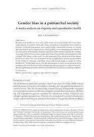 Okay, many people who learn english as their secondary language struggle to use penanda wacana (or discourse. Pdf Gender Bias In A Patriarchal Society A Media Analysis On Virginity And Reproductive Health