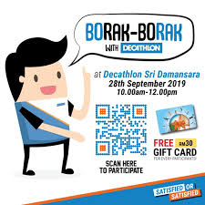 I used google maps but am quite confused. 28 Sep 2019 Decathlon Jom Borak Borak Everydayonsales Com