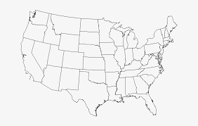 Usa map png for kids and adults. Usa Map Outline Png Us States Line Map Png Image Transparent Png Free Download On Seekpng