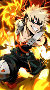Bakugo Katsuki Bakugo Quirk Explosion Anime Hero Wallpaper My Hero