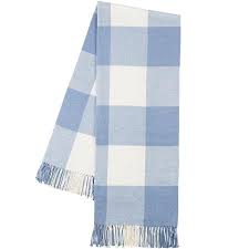 Light Blue Buffalo Check Throw Blanket Waiting On Martha