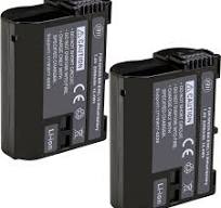 BM Premium 2 Pack of EN-EL15B Batteries for Nikon Z6, Z7, D780, D850,  D7500, 1 V1, D500, D600, D610, D750, D800, D800E, D810, D810A, D7000,  D7100, ...