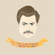 Ron Swanson Print · PRINTABLE WALL ART · Illustrated Watercolour Style  Print · Parks & Recreation Quote Print · Ron Swanson Portrait Print