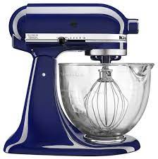 Choose from contactless same day delivery, drive up and more. Kitchenaid Artisan Series 5 Quart Tilt Head Stand Mixer Cobalt Blue With Glass Bowl Ksm105gbcbu Closeout Walmart Com Walmart Com
