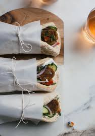 Baked Falafel Wraps With Garlic Y Labneh A Cozy Kitchen Recipe Falafel Wrap Falafel Food