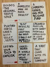 Cards against humanity is a simple party game, modeled after the game apples to apples. 100 Cards Against Humanity Ideas Cards Against Humanity Cards Of Humanity Cards Against Humanity Funny