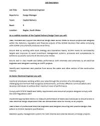 Investment fund manager job description, duties, and responsibilities. Senior Electrical Engineer Job Description Template Templates At Allbusinesstemplates Com
