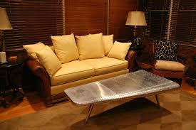 Aviator Coffee Table Office Desk Aluminum Airplane Wing Sign Artistic Furniture Coffee Table Garage Decor