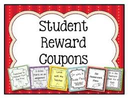 Reward Incentives Coupons For Students Teacher Coupons Student Reward Coupons Reward Coupons