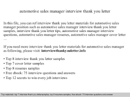 Additionally, sales managers typically need to have several years of experience in sales prior to becoming a manager. Automotive Sales Manager