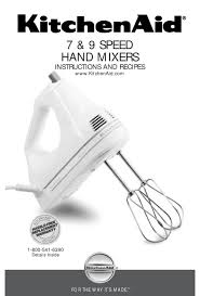 Kitchenaid hand mixer 9 speed vs 7 speed. Kitchenaid 7 9 Speed Instructions And Recipes Manual Pdf Download Manualslib