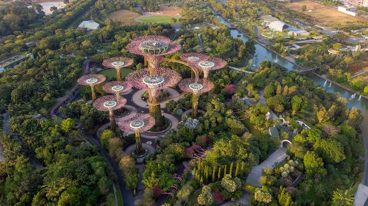Smart eco-cities blend urban living with profound ecological integration, AI generated
