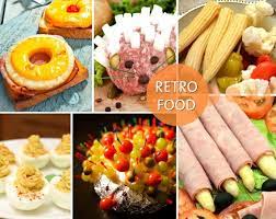 Forgotten Trends Retro Food Essen Essen Food Forgotten Retro Trends Buffet Ideen Nachtisch 70er Jahre Party Happchen