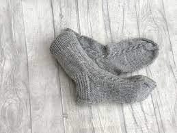 Knit hockey socks are made from 100% polyester knit for durability and feature elasticized ankle hold pads which these hockey socks are designed to fit over your protective shin guards, and can be. Grey Socks Grey Wool Socks Grey Knitted Socks Women Etsy
