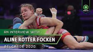 Interview after her gold medal in the 2014 world championship in tashkent. Aline Rotter Focken Ger Post Finals Interview Youtube