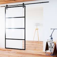 een glazen schuifdeur met industriele look de kaders zijn geprint op het glas en zijn kras en uv bestendig schuifdeur kleurrijk interieur glazen schuifdeur