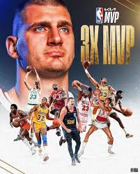 Nikola Jokić joins the list of NBA greats that have won the MVP award 3  times. #nbaawards #nbahighlights #denvernuggets #nbaplayoffs #nikolajokic  #coverartnba #bball