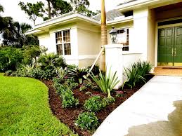 Front yard landscaping ideas can emphasize the appeal of the outdoors within your own home. Vero Beach Fl Front Yard Landscape Tropical Landscape Orlando By Construction Landscape Llc Houzz
