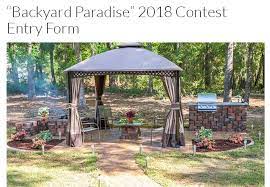 Today Homeowner Backyard Paradise Contest Chance To Win 10 000 In Materials Contestbig Backyard Paradise Backyard Backyard Makeover
