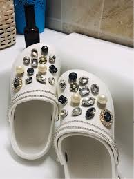 Free shipping in 4 days. Croc Charms Set Of 28 With Chains Luxary Rhinestone Pearls Etsy Crocs Charm Set Crocs Charms