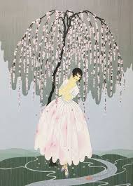 Details About Erte Blossom Umbrella Newly Custom Framed Print Art Deco Design Classic Decor Art Deco Artists Art Deco Fashion Umbrella Art