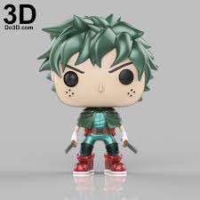 3d Printable Model My Hero Academia Deku And Eren Jaeger Attack On Titan Funko Pop Print File Format Stl My Hero Academia My Hero Academia Bakugou Comic