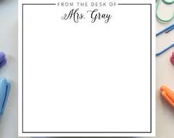 Find & download free graphic resources for letterhead. Personalized Notepad From The Desk Of Etsy