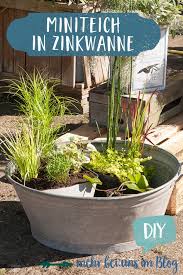 Diy Mini Teich Aus Zinkwanne Miniteich Kreative Garten Ideen Garten Landschaftsbau