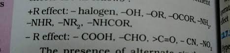 The protonated species (76) may then be reduced by formate ion by hydride. Ment R Effect Halogen Oh Or Ocor Nhr Nr Nhcor R Effect Cooh Cho