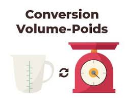 Conversion Volume Poids Des Aliments Alimentation Cuisine Instant Pot