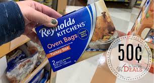 12 36 60 pc large roasting bags chicken turkey oven microwave healthy cooking. Reynolds Oven Bags As Low As 50 The Harris Teeter Deals