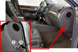 The first generation of the volkswagen touareg was shown at the paris motor show in september 2002 and its appearance shook the world. Fuse Box Diagram Volkswagen Touareg 2002 2005